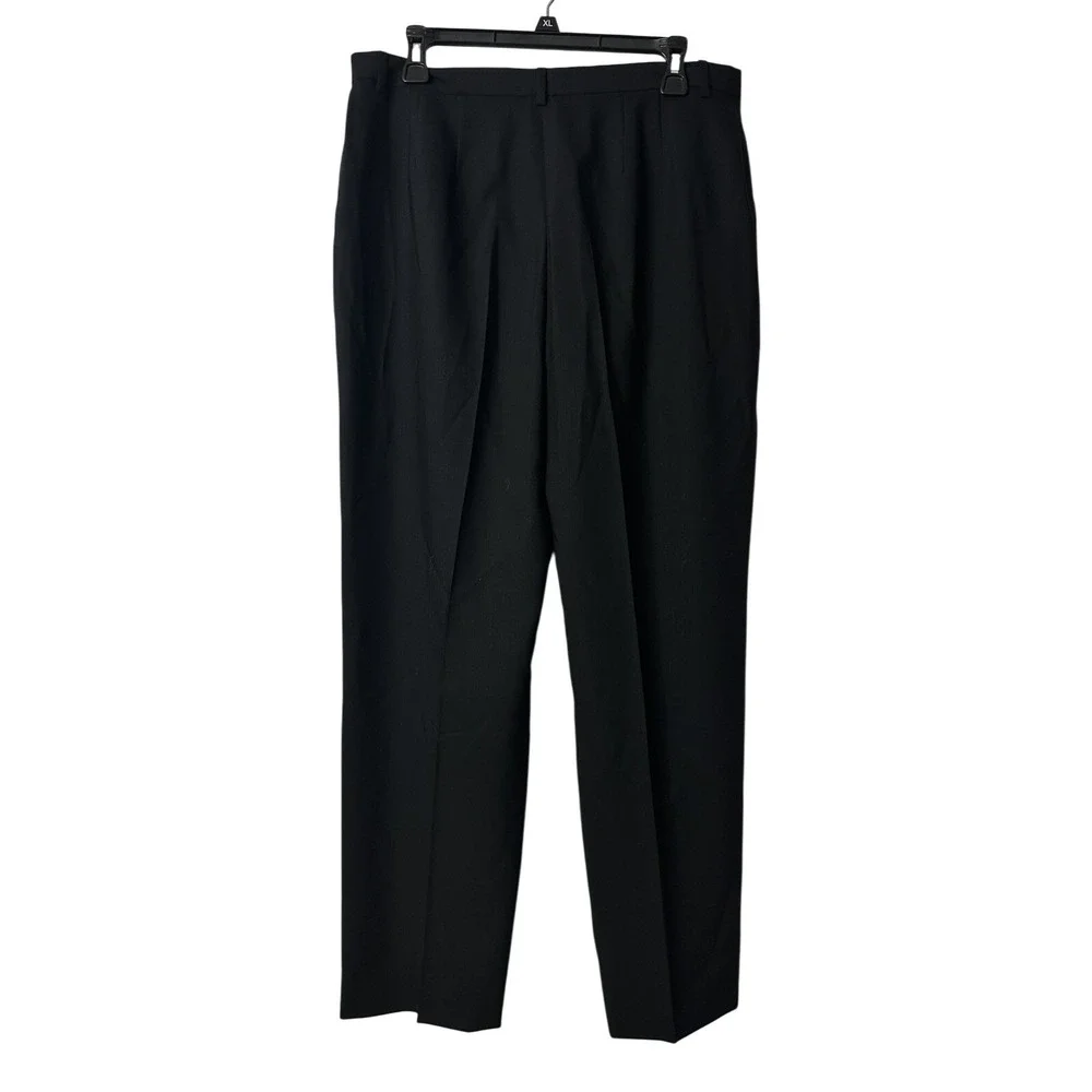 NWT Zanella Italy Jenna Womens Black‎ Wool Dress Pants Slacks Trousers Size 14